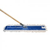 36" x 3-1/4" Looped Cotton Dust Mop Complete Unit (Head, handle, frame)