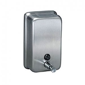 Vertical Stainless Steel Hand Soap Dispenser (40 Oz.)