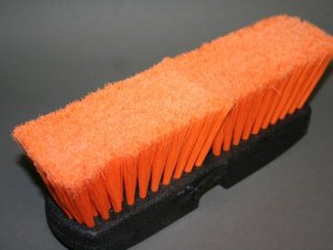 10" Orange Flagged Tip Vehicle Wash and Window Brush