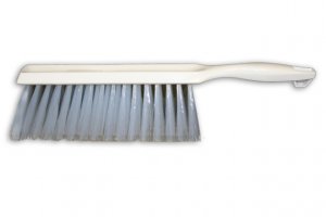 Counter Duster Foxtail Bench Brush (White Bristle, Case of 12)