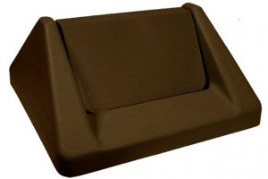 Continental T1600BN BROWN Swing Top Lid for 25 and 32 Gallon Swingline Trash Can