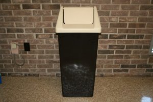 Continental 32BN BROWN SwingLine Trash Can Receptacle Base