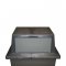 Dome Push Front Lid for Wall Hugger Trash Can GREY/GREY by Continental