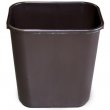 Continental 2818BN BROWN 28 Quart Commercial Plastic Trash Can Wastebaskets