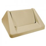 Continental T1600BE BEIGE Swing Top Lid for 25 and 32 Gallon Swingline Trash Can