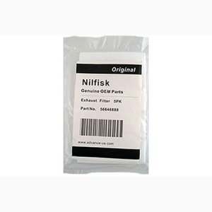 Nilfisk Advance Exhaust Filter Pack of 5 OEM 56646888
