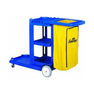 Janitor and Maid Cart for Mops and Cleaning Tools (194BL Continental)