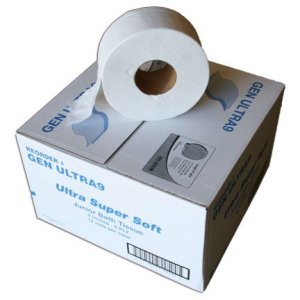 GEN UTLRA9 9 inch Generic Jumbo Junior 2-Ply Toilet Tissue (12 rolls/case)