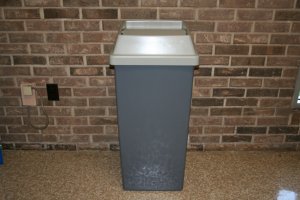 Continental 32GY GRAY SwingLine Trash Can Receptacle Base