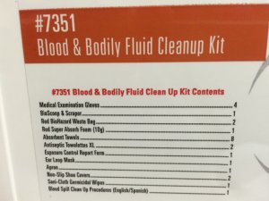 Bloodborne Pathogen Cleanup Kit Impact OEM #7351