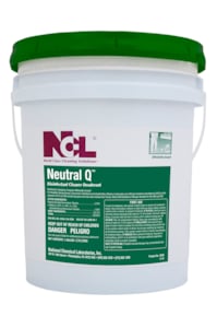 NCL Neutral Q Cleaner Deodorizer Disinfectant Concentrate SPRING BREEZE (5 Gallon Pail)