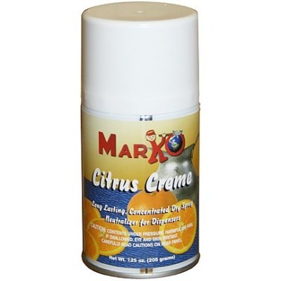 Marko Citrus Creme Metered Aerosol Deodorant Spray 7.25 Ounce Net Weight (CASE OF 12)