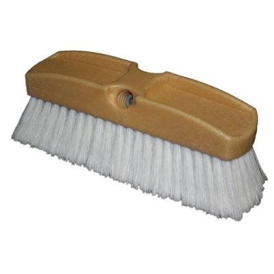 10" White Flagged Tip ACID RESISTANT Vehicle Wash and Window Brush