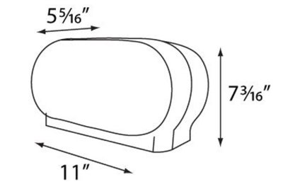 Mini-Twin Two Roll Standard Toilet Tissue Dispenser RD0321-01 by Palmer Fixture