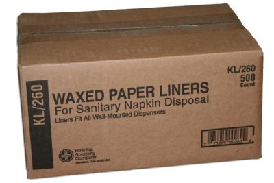 Sanitary Napkin Wax Paper Disposal Liners (500)