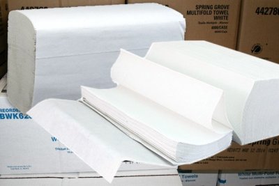 White Bleached Multifold Towels (4000/Cs)