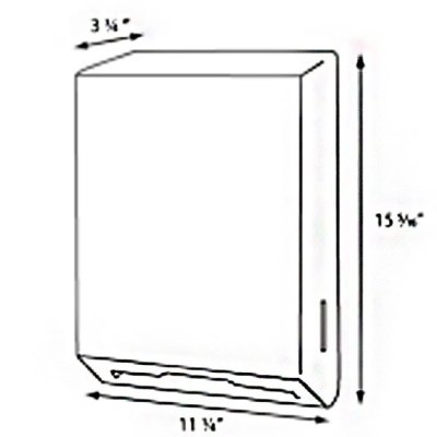 White C-Fold/Multifold Steel Combo Towel Dispenser Cabinet