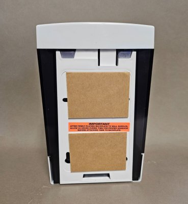 46 Oz. Bulk Hand Soap Dispenser White Trim/Clear Gray Body