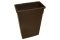 Continental 8323BNVL Brown Wall Hugger Trash Can Waste Receptacle