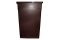Continental 8323BNVL Brown Wall Hugger Trash Can Waste Receptacle