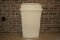 Continental 8323BNVL Brown Wall Hugger Trash Can Waste Receptacle