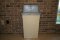 Continental 8323BEVL Beige Wall Hugger Trash Can Waste Receptacle