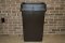 Continental 8323BNVL Brown Wall Hugger Trash Can Waste Receptacle